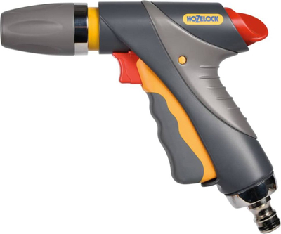 Pistoletë për ujitje Hozelock Jet Spray Gun Pro 2692, 3 mënyra spërkatje, trup çeliku inox, gri me portokalli