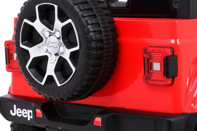 Makina elektrike për fëmijë Jeep Wrangler Rubicon 4x4, me bateri, sedilje eco leather, jeshile