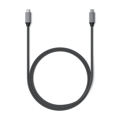 Kabllo USB4 Satechi ST-U4C80M, USB-C në USB-C, 80cm, gri e errët