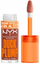 Сјај за усни NYX Duck Plump Lip Lacquer 05 Brown of Applause, ефект на зголемен волумен, 7ml, кафеав