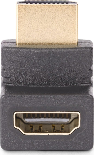 Adapter HDMI StarTech.com Down Angle, 2.0, 4K 60Hz, kënd 90°, i zi