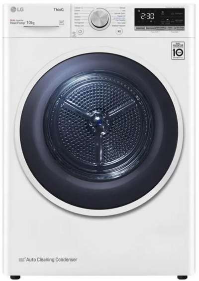 Tharëse rrobash LG RH10V9AV4W, 10 kg, me pompë nxehtësie, e bardhë