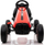 Go kart me pedale për kalamoj G208, sedilje që rregullohet, fren me dorë, i kuq