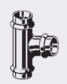 Tee reduktuese Viega 324858, 28mm, bakër