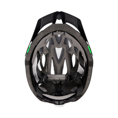 Helmet çiklizmi Meteor për në mal dhe në rrugë, e rregullueshme, e zezë me jeshile
