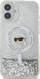 Mbulesë telefoni Karl Lagerfeld KLHMP16SLGKISGH, për iPhone 16 6.1", MagSafe, transparente me shkëlqim