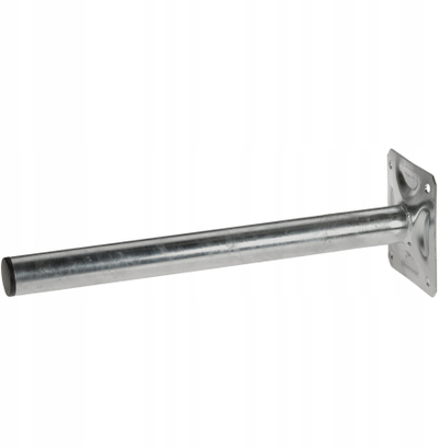 Mbajtës muror antene DELTA UMI-38L40, 40cm, i galvanizuar, argjendtë