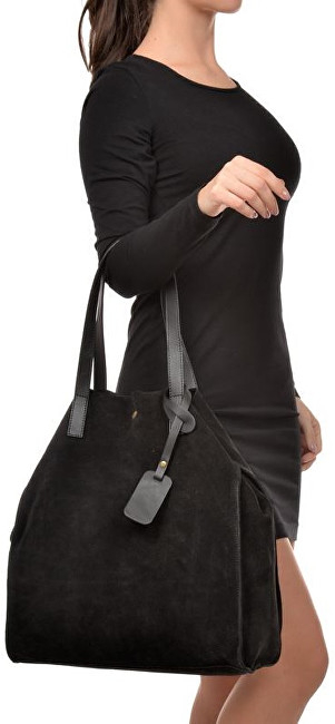 Çantë dore Carla Ferreri, AW18CF8101, e zezë