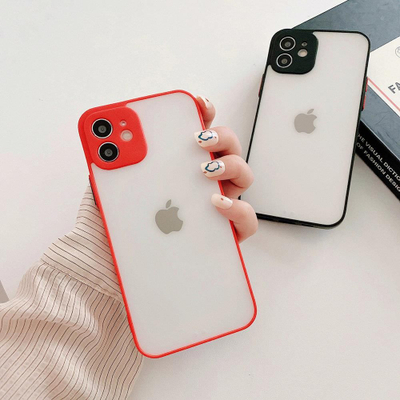 Mbrojtëse telefoni Hurtel Milky Case për Xiaomi Redmi 10X 4G edhe Redmi Note 9, silikoni i butë, gjysmë i tejdukshëm, e zezë