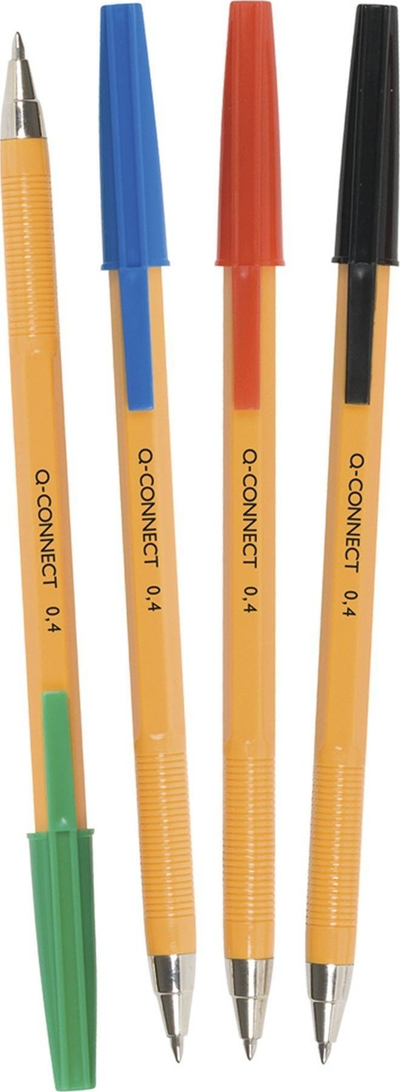 Stilolaps Q-Connect me rimbushje, majë 0.4mm, i zi