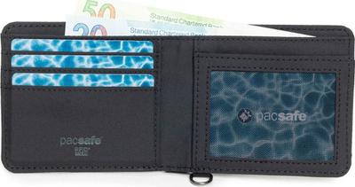 Portofol Pacsafe RFIDsafe, mbron RFID, bifold, i zi