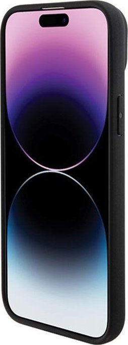 Mbulesë telefoni BMW BMHMP15MSLLBK, për iPhone 15 Plus 6.7", lëkurë, MagSafe, e zezë