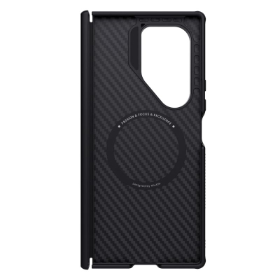 Këllëf telefoni NILLKIN Fold, Samsung Galaxy Z Fold 7, MagSafe, fibër sintetike, i zi