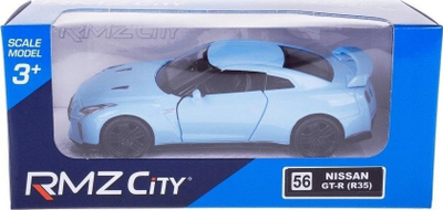 Maket veture Daffi Nissan GT-R 2017, metal, për fëmijë 3+, blu