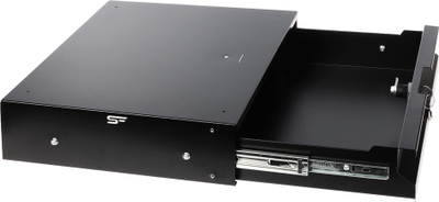 Sirtar rack StalFlex 19" 2U, 320 mm i thellë, i zi