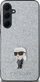 Kapak mbrojtës Karl Lagerfeld KLHCSA35GCNPSG për Samsung Galaxy A35 A356, hardcase me glitter, argjend