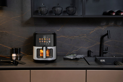 Fritezë me ajër Noveen AF770 X-Line, 6.5L, 10 programe, inox