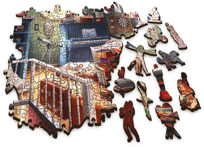 Puzzle druri Trefl Wooden Puzzle Thesaret në Papafingo, 500 copë, shumëngjyrësh