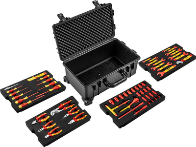 Kuti veglash Neo Tool Set 01-311, 52 pjesë, 22", IP67, e zezë