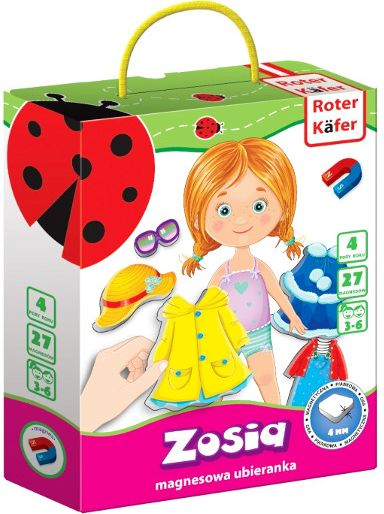 Loja magnetike edukative Zosia, me rroba magnetike për stinët, me ngjyra nga të gjitha