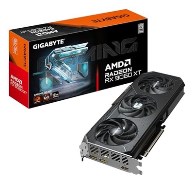 Kartë grafike GIGABYTE Radeon RX 9060 XT GAMING OC 16G, 16GB GDDR6, PCI-E 5.0