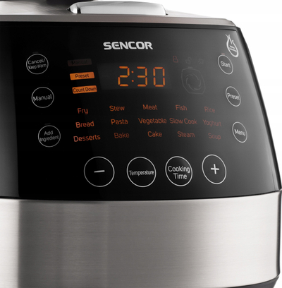 Tenxhere elektrike me presion Sencor SPR 4000BK, 4.8L, 1600W, e zezë