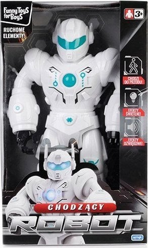 Lodër robot që ecën Artyk Walking Robot, me drita edhe zhurma, 36cm, ngjyra miks
