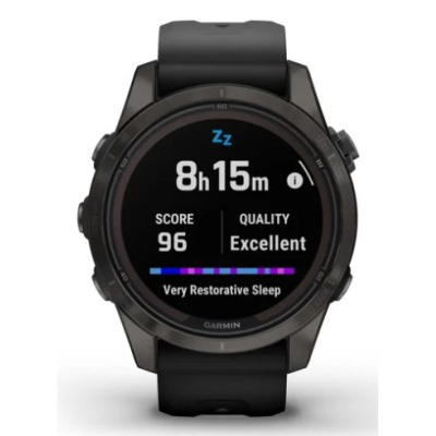 Ora smartwatch Garmin Fenix 7S Pro Sapphire Solar, 42mm, GPS, e zezë