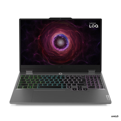 Laptop Lenovo NB LOQ 15ARP9, 15.6", AMD Ryzen 7 7435HS, 24GB RAM DDR5-4800, 512GB SSD, NVIDIA GeForce RTX 4050 6GB GDDR6, i hirtë