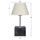 Llambë tavoline bazë kube 13×13×43 cm (HM7594.01), argjendtë