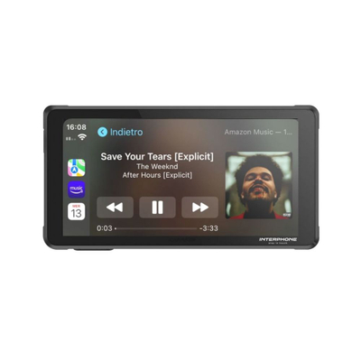 Ekran motoçiklete Interphone Sync55 Smart Display, 5.5", CarPlay Android Auto, i zi