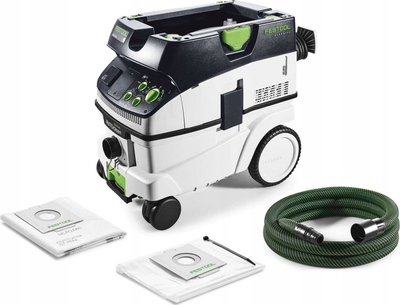 Aspirator industrial Festool CTL 36 E AC 574960, 1200W, depozitë 34L, i bardhë