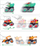 Set lodrash makina monster truck Hola, 3 copë, me prapambetje, shumëngjyrëshe