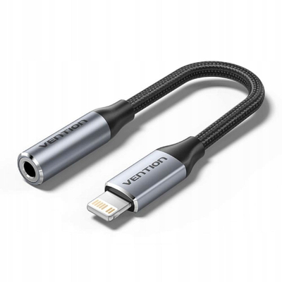 Adapter audio Vention, Lightning në 3.5mm, 0.1m, i bardhë