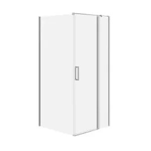 Kabinë dushi Cersanit Set C107 Moduo, 90x80x195 cm, derë me hapje djathtas, xham transparent