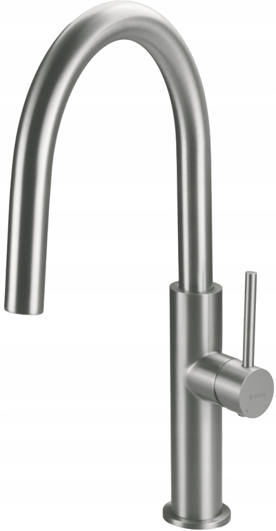 Rubinet kuzhine Deante, gryka e lartë, çelik inox, ngjyrë krom