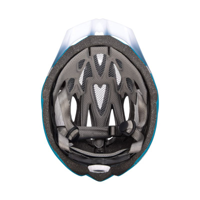 Helmet biçiklete Meteor MV29 Drizzle, rrugor, i rregullueshëm me mburojë, jeshil me të bardhë