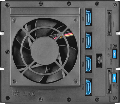 Kuti e jashtme për disqe SilverStone SST-FS304-12G, 4 slote 3.5", SAS SATA, e zezë