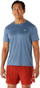 Bluza vrapimi ASICS Katakana SS Top, për burra, masa M, blu e çelët