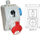 Set instalimi Spamel ZI02R111, prizë industriale 16A 4P, IP44, e kuqe