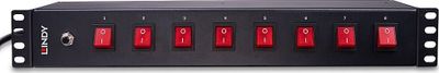 Panel energjie Lindy 73025, 8 dalje Schuko, 1.5U, i zi