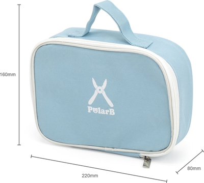 Set veglash druri për fëmijë PolarB Tool Set, 22 x 16 x 8 cm, shumëngjyrësh