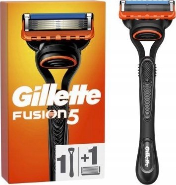 Brisk rroje Gillette Fusion5, 5 tehe, 1 dorezë me 1 kokë zëvendësuese, i zi