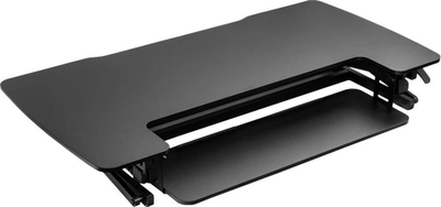 Platformë tavoline për punu në këmbë Spacetronik SPR-122LB, rregullim lartsie 14-50 cm, mban deri 20 kg, e zezë