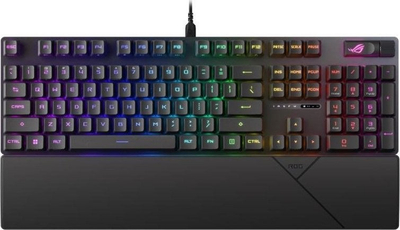 Tastierë mekanike gaming Asus ROG Strix Scope II, ROG RX Red, RGB, e zezë