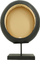 Mbajtëse qiriri Lesli Living Oval On Stand, 39.5x13x60 cm, dekorative, e zezë me të artë