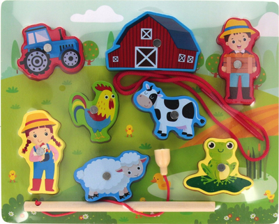 Puzzle magnetik druri Mega Creative Farma, 23x18cm, shumëngjyrësh