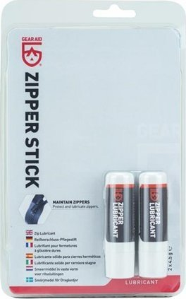 Лубрикант за патенти Gear Aid Zipper Lubricant, за облека и опрема за активности на отворено, пренослив, транспарентен