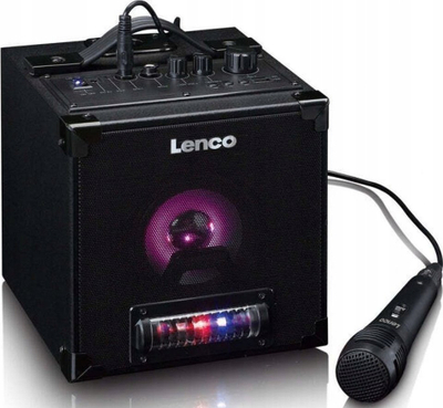 Altoparlant karaoke Lenco BTC-070BK, Bluetooth 5.0, me mikrofon, i zi