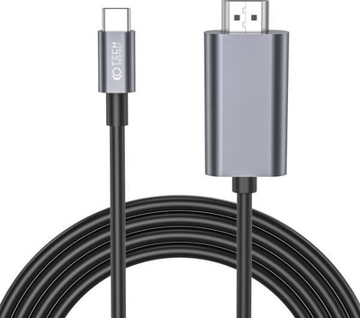 Kabllo Tech-Protect Ultraboost USB-C në HDMI, 4K 60Hz, 2 m, i zi